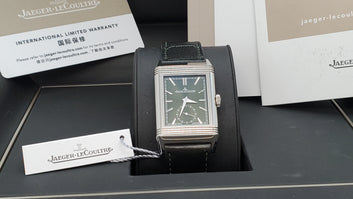 Jaeger-LeCoultre Q3978430 Reverso Tribute Small Seconds Green May 2021 Box & Papers very Good Condition MINT