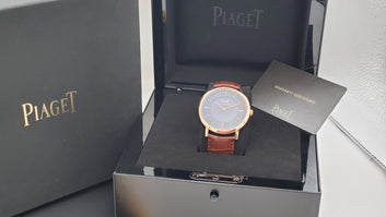 Piaget Altiplano P10724 G0A35131 Ultrathin Automatic 50 Anniversary Limited Edition G0A35132 Blue Dial Rare MINT