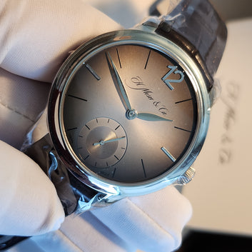 H.Moser & Cie. Endeavour 325.503-010 Rare Fume Grey Brown Mayu Palladium pd950 Bucherer Sales Receipt 321.053