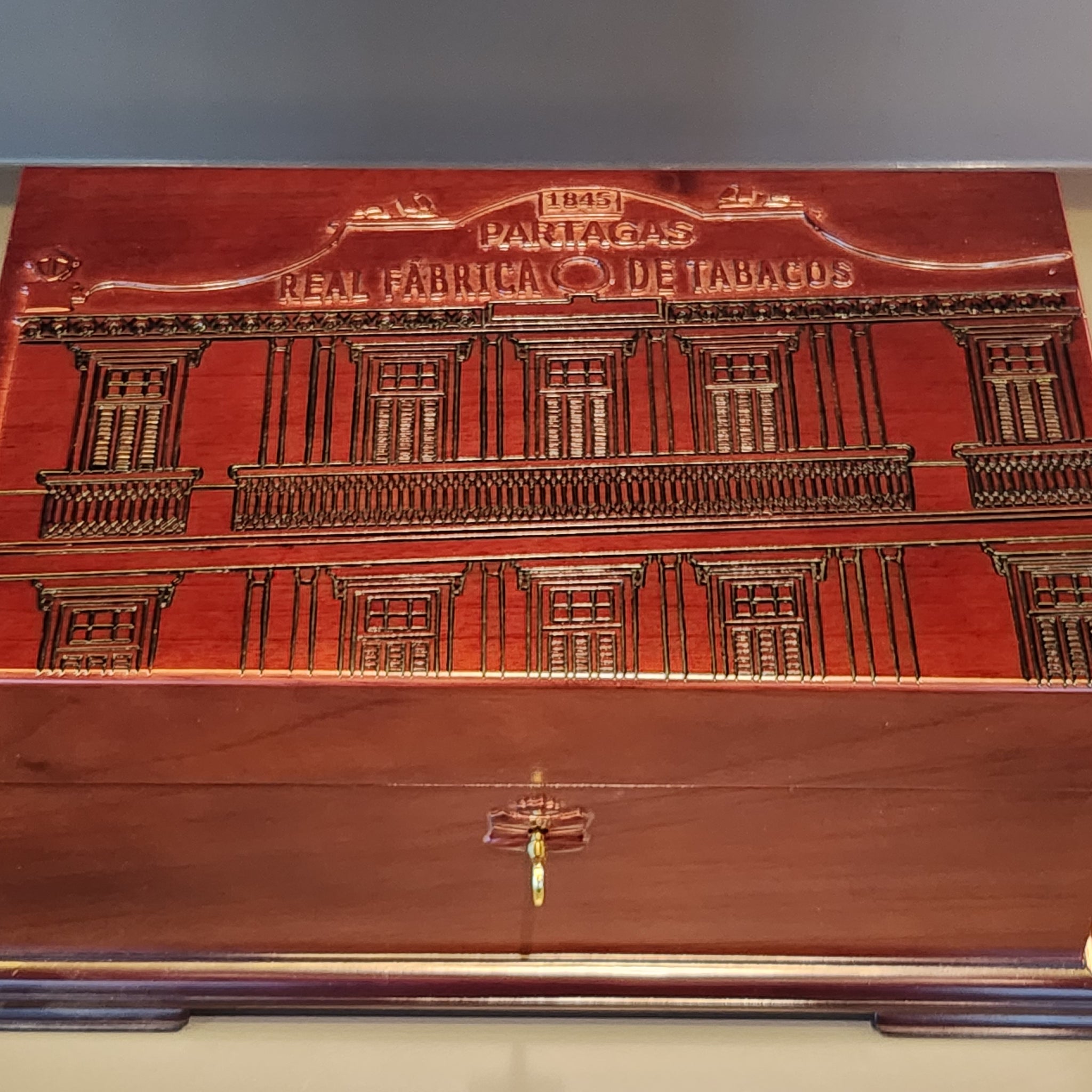 Carved Partagás Facade Humidor