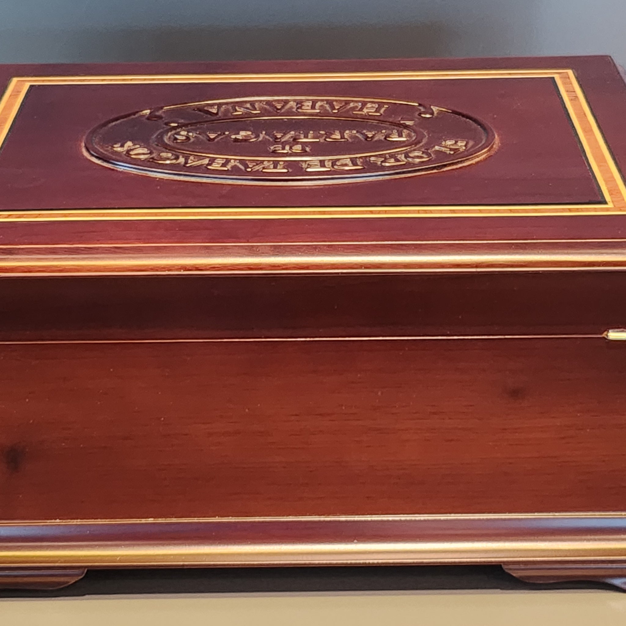 Partagás Iron Humidor Carved with Grecas