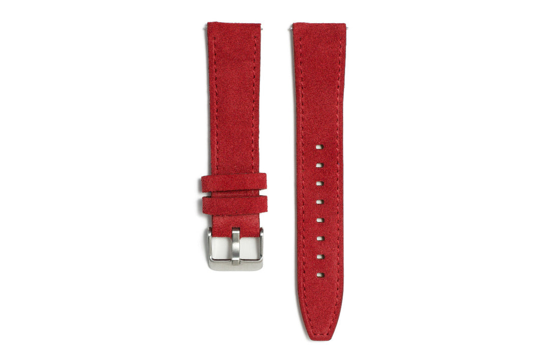 Stallone Carmine Suede Watch Strap