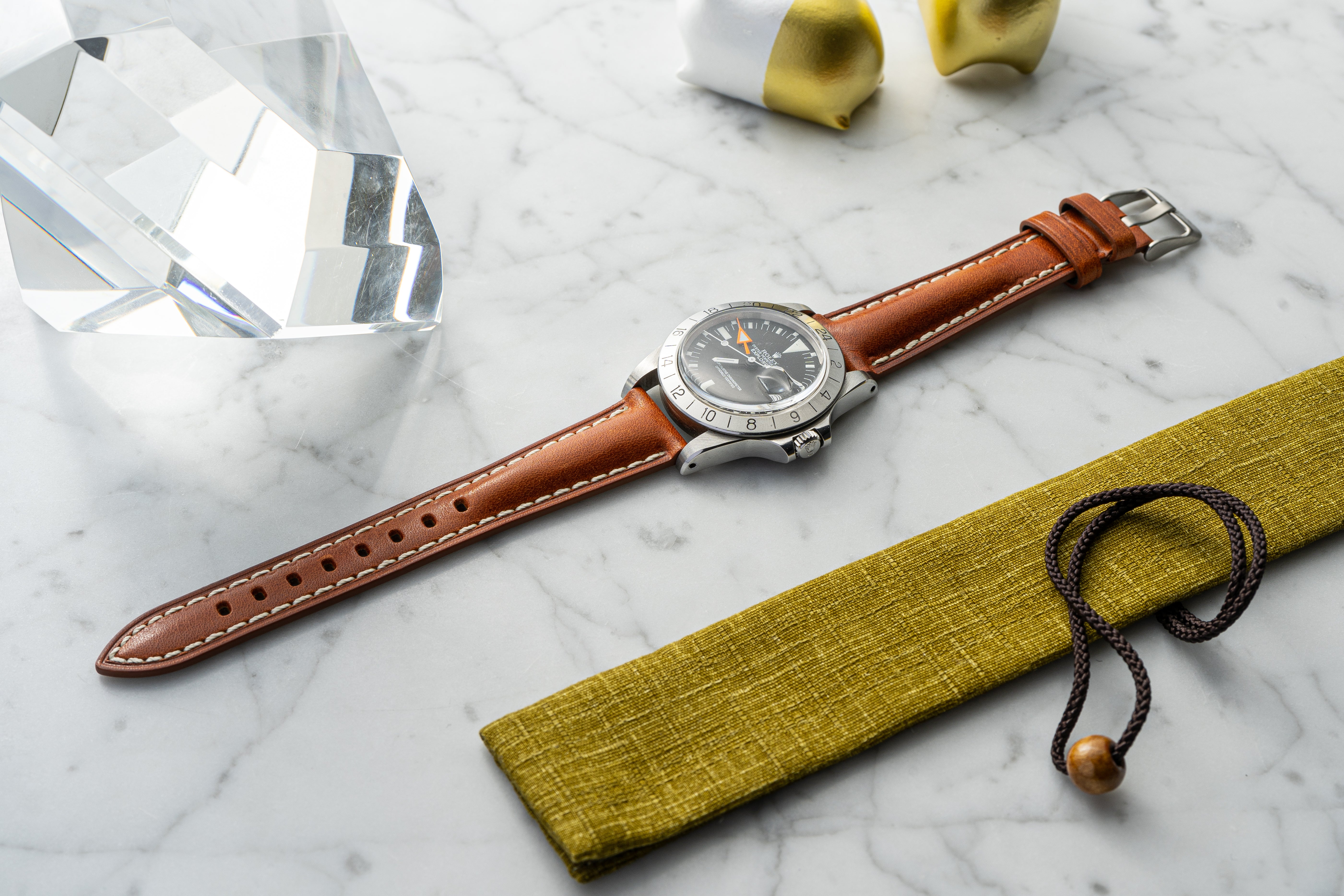 20mm Chocolate Classic Leather Watch Straps | Cooper Series