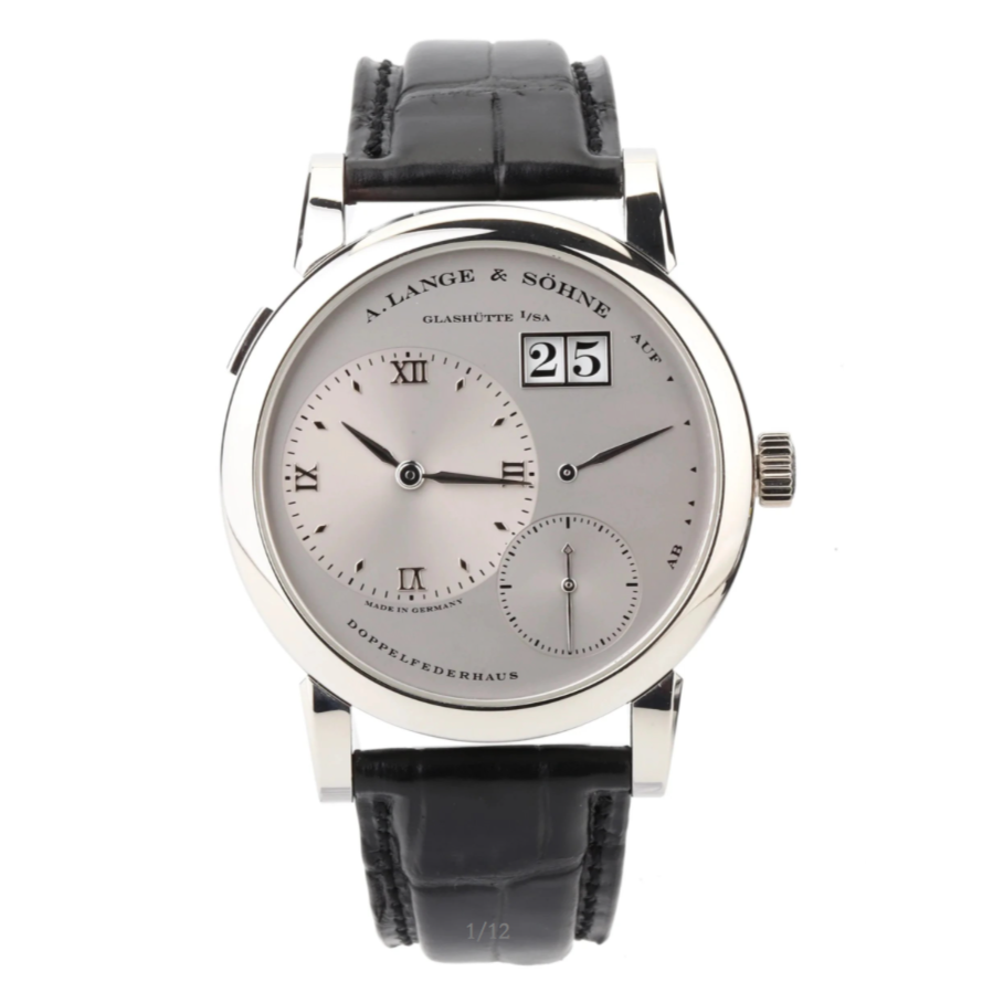 A. LANGE & SÖHNE LANGE 1 – PLATINUM WITH SILVER DIAL – REFERENCE: 101.025 – NO. 184XXX