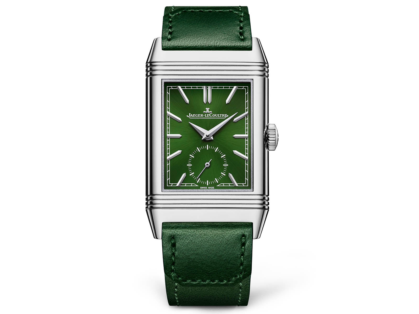 Jaeger-LeCoultre Q3978430 Reverso Tribute Small Seconds Green May 2021 Box & Papers very Good Condition MINT